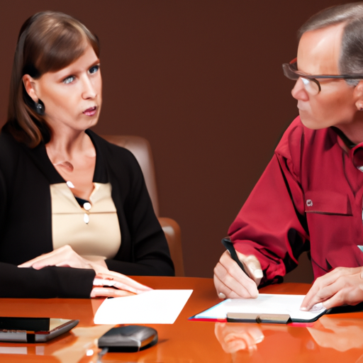 Image of a financial advisor discussing wealth management strategies with a client.
